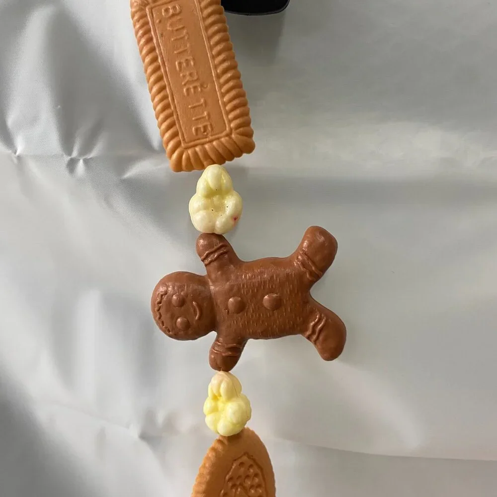 8 Foot Gingerbread, Candy Cane and Butterette Cookie Themed Christmas Garland.